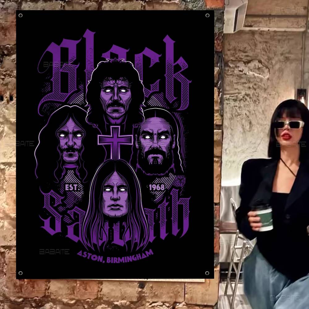 Commercial Printing Companies - Flaga reklamowa Black Sabbath Heavy Metal
