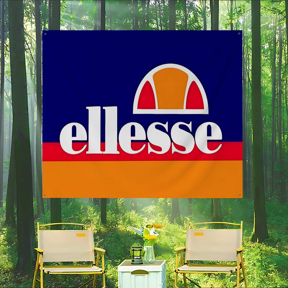 Commercial Printing Companies - E-Ellesse Logo Zaawansowane Nadruki Reklamowe Flaga