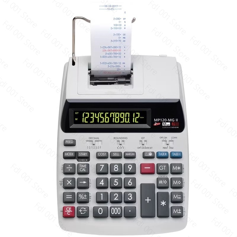 Commercial Printing Calculator - Kalkulator drukujący MP120-MG, drukarka hotelowa, finansowa,