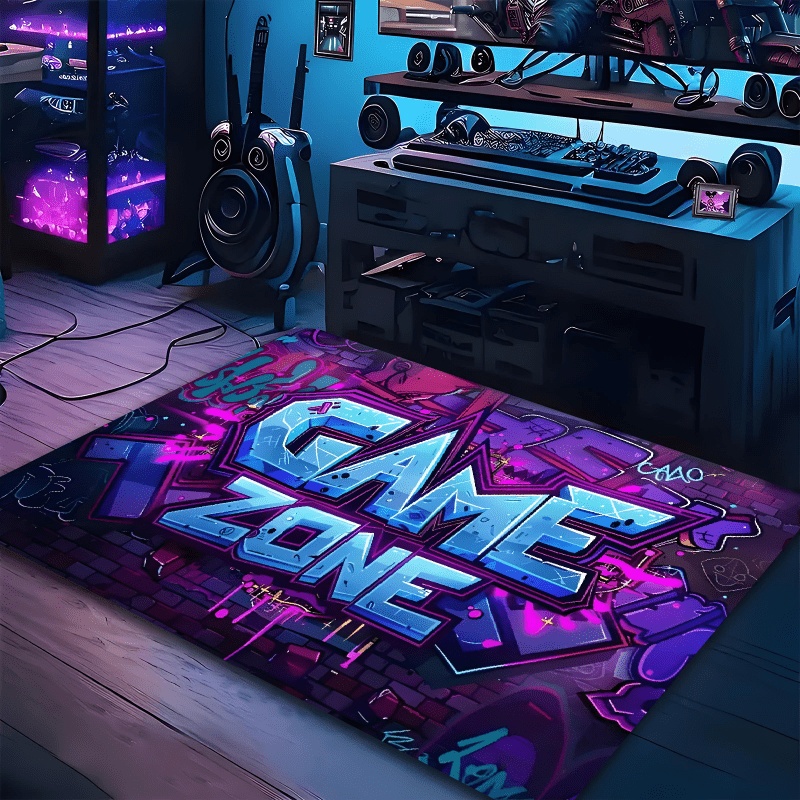 Commercial Wall Printing Machine - Dywan z nadrukiem graffiti w neonowych