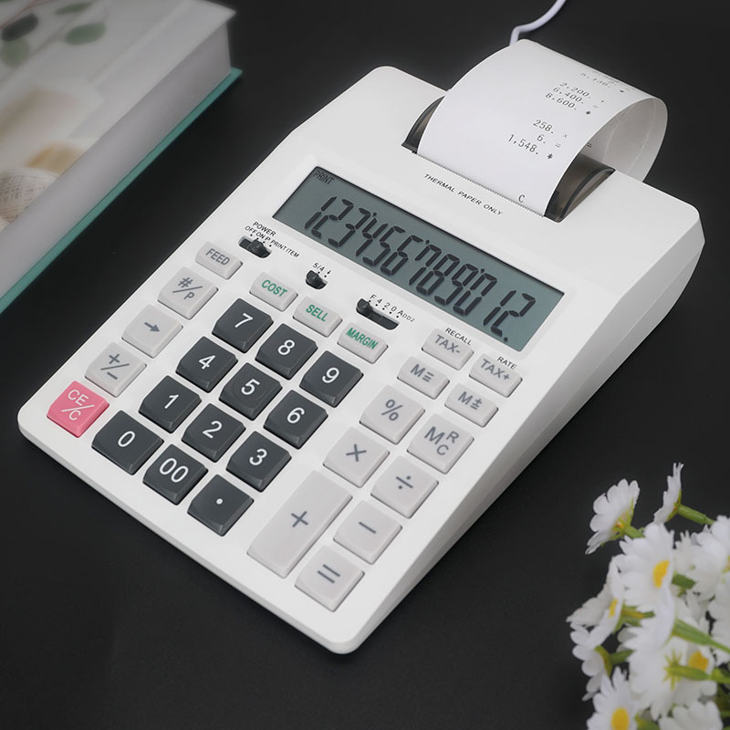 Commercial Printing Calculator - Kalkulator biurowy, finansowy, monochromatyczny, do druku,