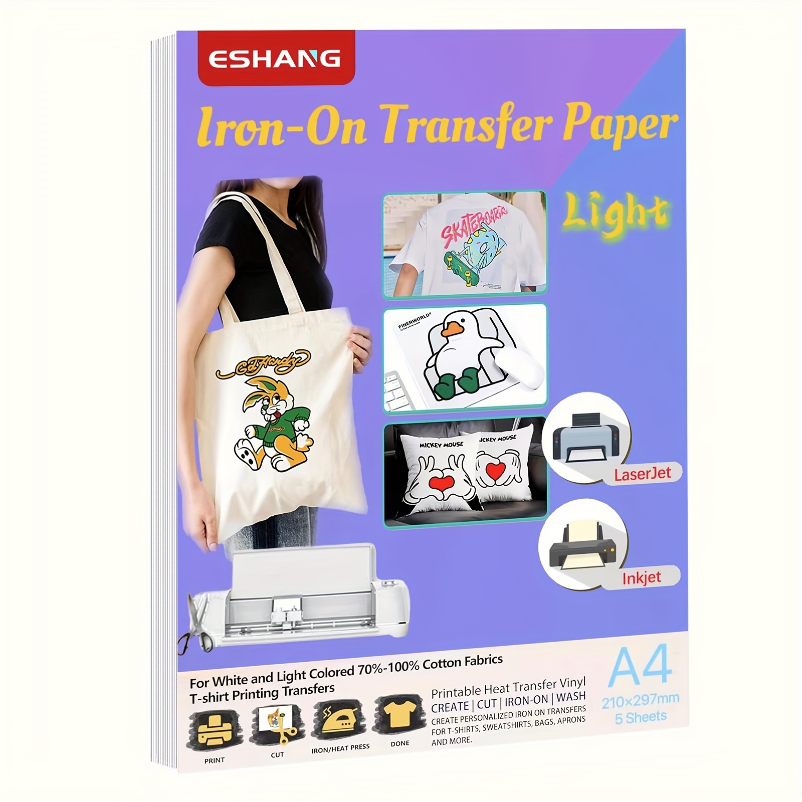Commercial Fabric Printing Machine - Papier termotransferowy formatu A4 do jasnych