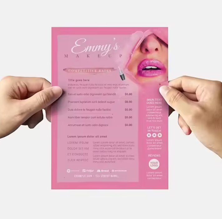 Commercial Flyer Printing - Dostosowane wysokiej jakości błyszczące papierowe ulotki