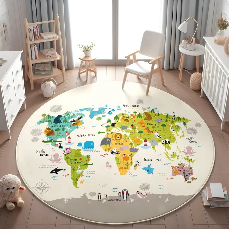   Okrągła mata podłogowa z map – Commercial Printing Format recenzja i cena